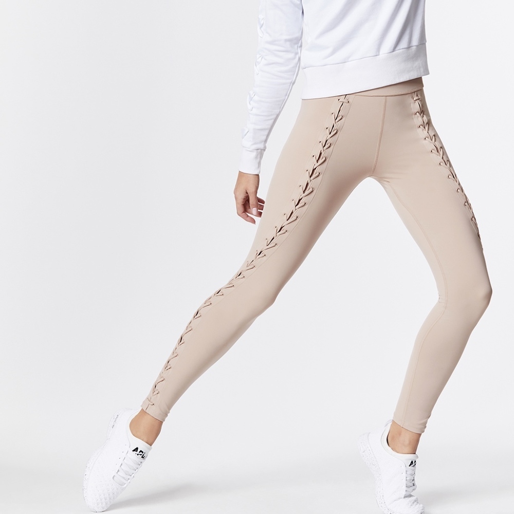 NWT CARBON38  Lace Up Twisted Seam Legging